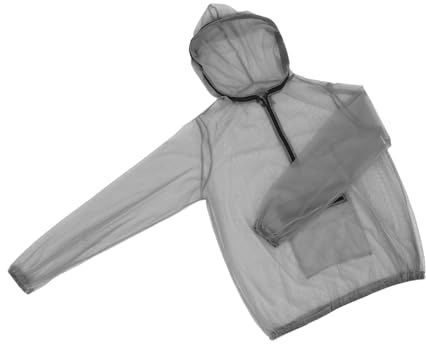 SAFIGLE Giacca da Esterno con Cappuccio, Leggera e Traspirante in Mesh ad Alta Densità, Protezione Solare Completa per Escursioni e Pesca Estive Taglia Xxl