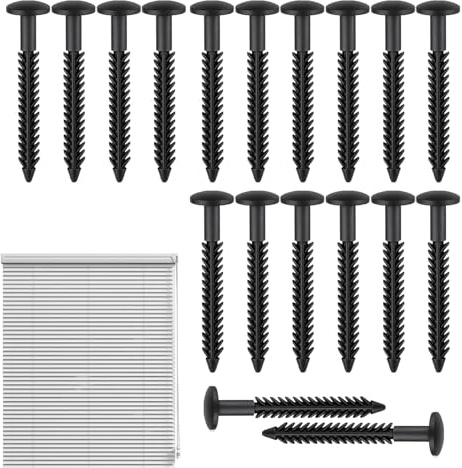 Fensterladen Befestigungen,Schwarze Fensterläden Clips 7.6 Cm - Hardware Werkzeug Für Handwerker Heimwerker Gewerbe Fensterläden