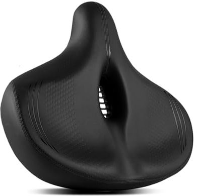 DRYUSFD Bike Seat for Biria Electric Easy Boarding/Chopper, Comfortable Soft Bike Seat Cushion Fit, Waterproof Bicycle Seat with Ergonomic Design, Absorber Bike Saddle,B-Black