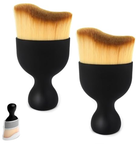 2pcs Car Interior Cleaning Tool Brush with Protective Cover, Soft Bristles Detailing Dusting Brush Curved Crevice Beauty Brush for Car Dashboard,Airconditioning Vents, Scratch-Free Cleaning Brush.