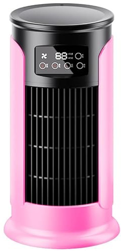 Climatizador Evaporativo, Aire Acondicionado Portatil, Humidificador/Ventilador/Enfriador, Velocidades, Modos, Temporizadores, Bolsas de Hielo, Adecuado para Hogar y Oficina(Rosa)
