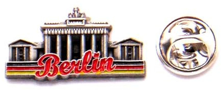 Berlin Pin Skyline D Fahne- Anstecker Berlin Skyline in 2D - Berlin Souvenir