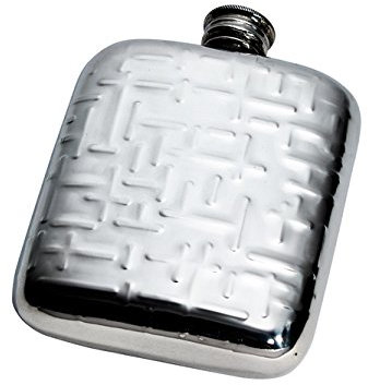 Wentworth Pewter - Flasque de poche en étain avec coussin de style métropolitain, bouteille d'alcool