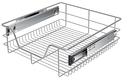 KESSER® Teleskopschublade 50 cm ✓ Küchenschublade ✓ Küchenschrank ✓ Korbauszug ✓ Schrankauszug ✓ Vollauszug ✓ Schublade
