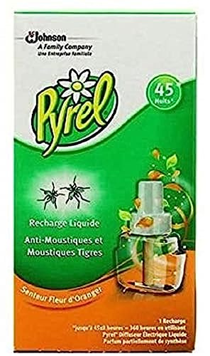 Pyrel Household Electric Insecticide Liquid Refill 45 Nights Orange Blossom Fragrance