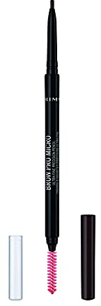 Rimmel Brow Pro Micro Dark Brown 003 Brown Eyebrow Cosmetic Defining & Filling Solid With Long Lasting Claim Eye Cosmetic Waterproof Pencil X1 X1 Standard Female Eyebrow 1 Mu
