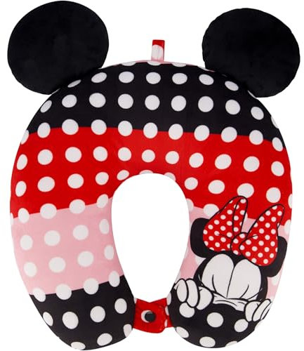 Ful Disney Minnie Mouse Travel Neck Pillow for Airplane, Car and Office Comfortable and Breathable, Multi
