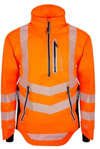Arbortec Hi-Vis Smock Waterproof Breathe-Dry Outdoor Work Jacket Coat Size Large