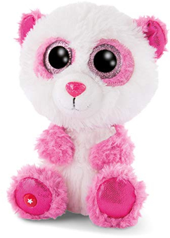 NICI 46618 Glubschis Kuscheltier Panda Monno 15cm, Flauschiges Plüschtier mit großen Glitzeraugen, süßes Stofftier für Kinder und Kuscheltierliebhaber