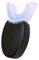 Ultrasonic Toothbrush, 360° Automatic Teeth Whitening Brush Wireless Electric Tooth U Type Clean Brush Charging for Kids Adults (Black)