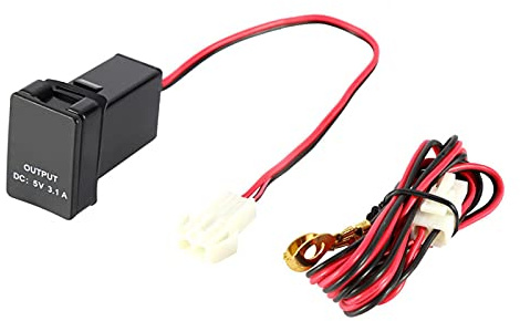 Adaptateur de chargeur double USB, chargeur de voiture USB Chargeur de port USB de voiture Adaptateur secteur USB DC 12V-24V à 5V 3.1A Adaptateur de chargeur de prise de deux ports USB pour voitures T