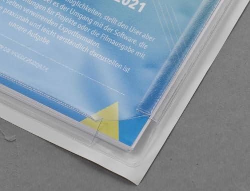 Eichner 9218-02014 DIN A5 PVC Hülle, Rückseite selbstklebend, transparent
