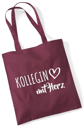 Huuraa Jutebeutel Kollegin mit Herz Geschenk