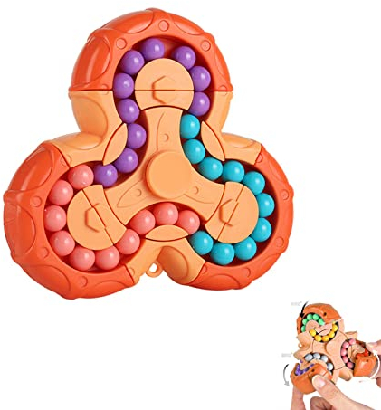 YUDANSI Rotierendes Fingerwürfel-Spielzeug, Magische Bohne Rotierendes Würfelspielzeug, Zauberwürfel Ball-iq-Spiel,Geschenk für Kinder ab 3 Jahren zu Weihnachten Geburtstag Neujahr