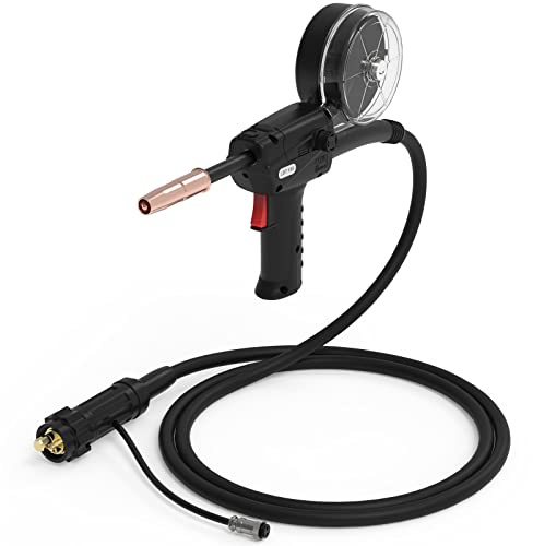 YESWELDER Spool Gun, 150A 10 FT Cable, Euro Connection Fits YESWELDER MIG-205DS (PRO)/MIG-185DS PRO Welder, Fits Tweco Welding Torch Head