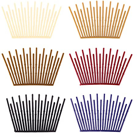 FSSTUD 6 Paar ineinandergreifende Haarkämme, Doppelkamm-Haarspangen, magische Haarkämme, Seitenkämme, Pferdeschwanz-Halter, Haarstyling-Zubehör für Damen, Mädchen, mehrfarbig