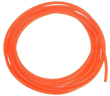 sourcing map Polyurethan Rundriemen 6mm Durchmesser 16.4ft(5 Meter) Länge Glatte Oberfläche PU Urethan Riemen für Antrieb Übertragung Orange