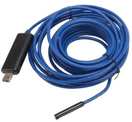 Endoskopkamera mit Licht, 720P-Endoskop-Inspektionskamera mit 6 LEDs, Halbstarr, IP67 Wasserdicht, für die Inspektion von Automotoren fürfür IOS-Telefone (10 m/32,8 Fuß)