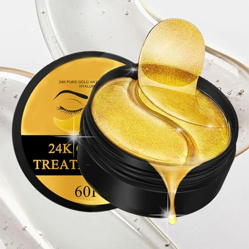 24 k guldörröppningar, 30 par ögonkuddar, ögonmask, kollage mörka ringar, fuktgivande, anti-åldring, ta bort väskor, veck, mörka cirklar och puffiness 60 st