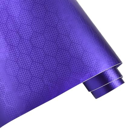 Blueshyhall Autofolie Muster Waben, Car Wrapping Folie Carbon Wabenmuster Glanz Matt Innen Außen, Autofolie mit luftkanälen, Coole Tunning Vinyl Folie für Auto, Motorrad (Lila, 30 x 152 cm)