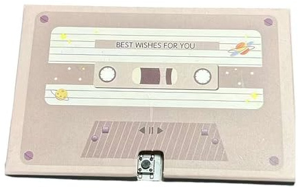 Aufzeichnbare Valentinstagskarte, personalisierte Audio-Grußkarte mit 60 Sekunden Aufnahmezeit, perfekt für Familie, Freunde und Lieben, kreatives Geschenk zum Valentinstag