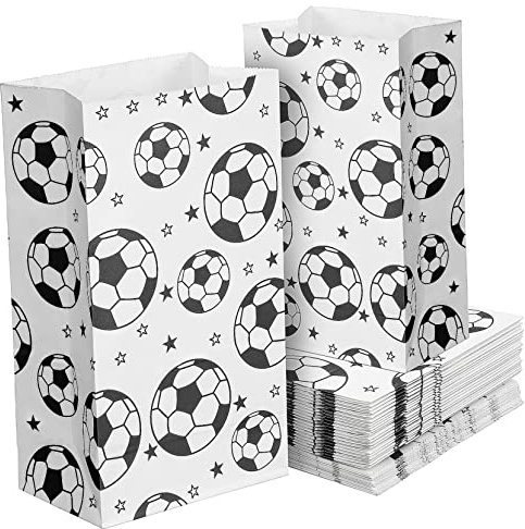 GALPADA 40 Stück Fußball Partytüten Füller Fußball Thema Partytüten Gastgeschenk Für Jungen Fußball Papierparty Fußball Partytüte Partyzubehör Für Fußball Süßigkeitentüten