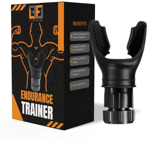 Fit Fusion Labs Endurance Trainer – Adjustable Breathing Resistance Trainer for Wellness, Stamina & Performance – Compact Silicone Trainer for Fitness & Daily Use
