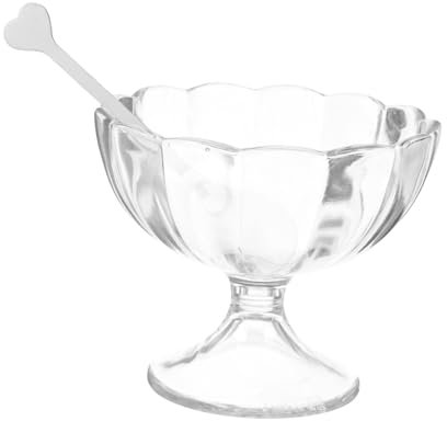 Amosfun Ciotola Trasparente Per Gelato Coppetta Per Dessert Unica Piccola Tazza Di Plastica Contenitori Per Gelato Ciotole Da Dessert Per Frutta Stile Contemporaneo Ciotola Per Da Uso Dome