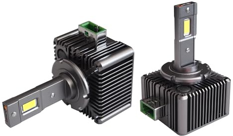 Simoni Racing D3S Kit, 2 D3S-LED-Lampen – 6500 K Weiß – LED-Scheinwerfer-Umrüstsatz, Canbus kompatibel mit Original-Xenon-Steuergerät