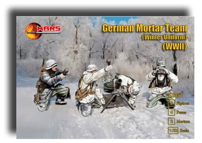 Mars Figuren 32051 1/32 Deutsche Mörsermannschaft (Winteruniform)