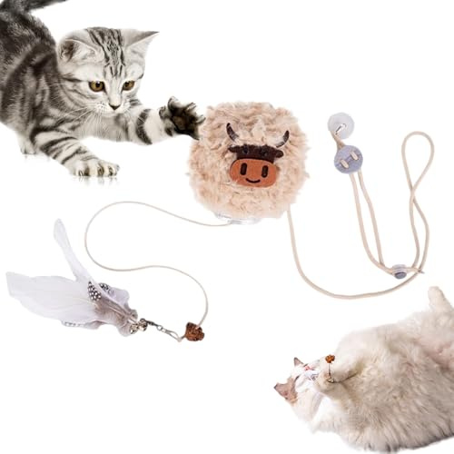 Kattgodisleksak Interaktion för Långsam Utfodring, Lek och Stimulering | Interaktiva kattleksaker för godis inomhus Interaktion med snacksautomat och rolig motionsleksak inomhus