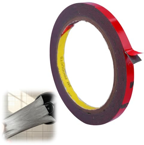 (8mm x 3m) Double Sided Tape Heavy Duty, Strong Adhesion Mounting Tape with Waterproof Design for Indoor Outdoor Use, Double Sided Sticky Pads for Wall Hanging Decor