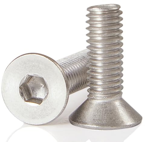 GuoYomm 25 Stück M8 x 12 mm Senkkopfschrauben Edelstahl 304 Innensechskant Schrauben，Edelstahlschrauben DIN 7991 Senkkopf Innensechskant A2 V2A VA