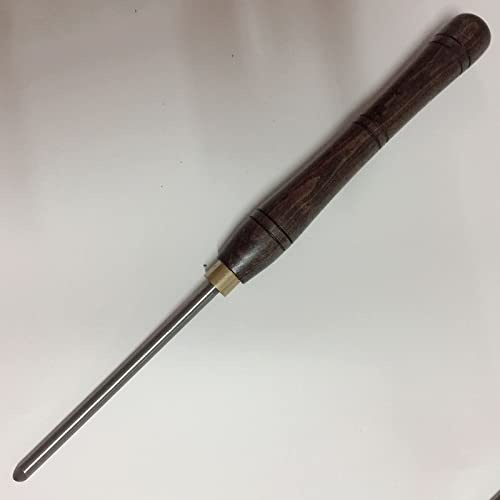 Woodworking Lathe Chisel, Wood Turning Tool with HSS Blade Walnut Handles, Wood Lathe Chisel High Speed Steel Gouge 1 Piece for Beginners, Hobbyists and Professionals,3/8 Spindle Gouge