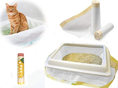 Manfâ Automatically shut up Cat litter Cat litter pouch Litter box Pouch Bags Inserts 2 packs (14 pouches) 915 * 457mm