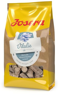 JOSERA Vitalie 900 g | Friandise pour chevaux avec de précieux minéraux et vitamines | Haute teneur en biotine pour la santé des sabots | Sachet de 900 g
