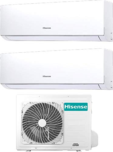 Climatizzatore Dual Split 7000 + 9000 Btu, Inverter con Pompa di Calore, Gas R32 Hisense New Comfort