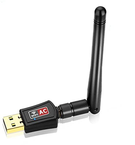 High Speed 600Mbps USB Wifi Adapter Dongle for PC - Dual Band 2.4/5GHz Computer Internet Adapter for PC/Desktop/Tablet/Laptop