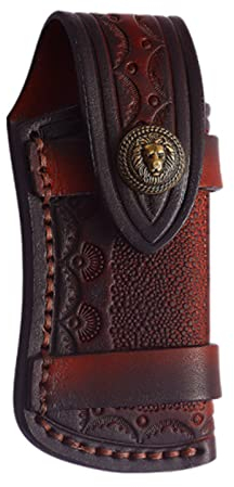 Vastsea Messertasche Leder, Messertasche Leder Gürteltasche, Tasche Messerscheide Werkzeug, gelten für Taschenmesser, Klappmesser