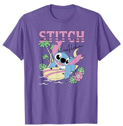 Disney Lilo & Stitch Aloha Hawaiian Surf Poster Camiseta