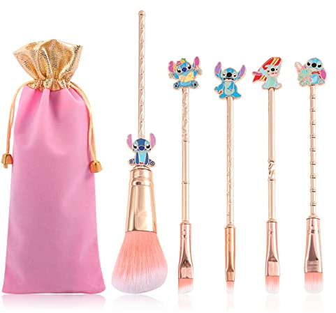 [5 Pcs] pinceaux de maquillage Stich Cadeaux