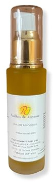 RAILLON DE JOUVENCE - Huile de Brocoli Bio - 100% Pure et Naturelle - Cheveux Secs, Abîmés et Indisciplinés - Nourrissante, Régénérante et Gainante - Soin Brillance et Anti-Frisottis - 50ml