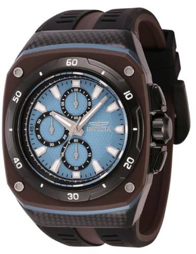 Invicta Speedway 46106 Herren Uhr - Wasserdicht - Analog - Quarzuhrwerk - Edelstahl mit blauen zifferblat - 46mm