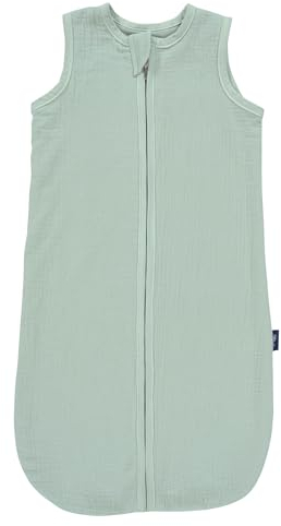 Alvi Babyschlafsack Exclusiv Sommerschlafsack atmungsaktiv | Leichter Kinderschlafsack 100% Baumwolle | Baby-Schlafsack ärmellos für Jungen und Mädchen Außensack waschbar