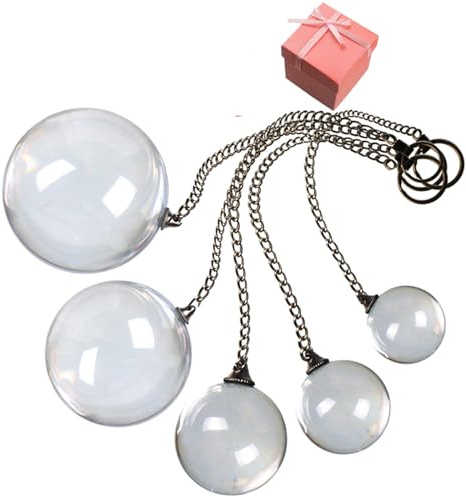 Soarvlorfy Riesiger Glas Ball Transparent Analplug Anal Perlen Gay Toy mit Metallkette, 25/30/35/40/50Mm Glasplug Glatte Kristall Analkugeln Anus Expander Analspielzeug,Clear,5.0cm