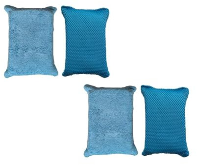 2 Stück ScheibenSchwamm, Anti-Beschlag-Schwamm, super saugfähig, für Auto Innenscheiben, beseitigt Kondenswasser-Beschläge, verhindert erneutes Beschlagen (Blau)