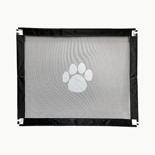 Coopers of Stortford - Retractable Pet Gate, Lightweight Mesh Safety Barrier for Small Dogs & Cat - Easy Installation on Doors, Stairs & Hallways, Durable & Portable Design - 100cm Wide