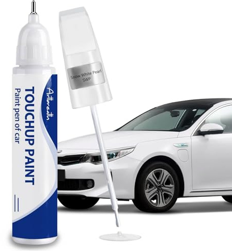 Snow White Pearl(SWP) Touch Up Paint for Kia-Exact Match–Chips and Nicks Car Paint Scratch Repair Kit Automotive Paint Pen for Forte/K5/Optima-models/Seltos/Sorento/Telluride