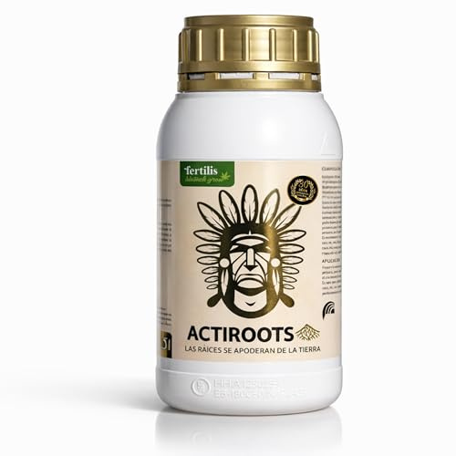 Fertilizante Actiroots Estimulante Radicular con Algas Marinas y Aminoácidos Fortalece Raíces y Tallo Ideal para Cultivo Siembra Trasplante y Clones Alta Compatibilidad 500ml | FERTILIS