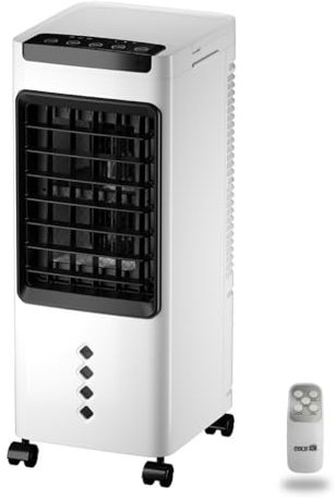 STARLYF Portable Air Cooler Cold Air, 3 in 1 - Cools, Humidifies and Purifies, Evaporative Cooler, Low Power Consumption 60W, Portable Humidifier, Timer, Remote Control, 3 Speeds